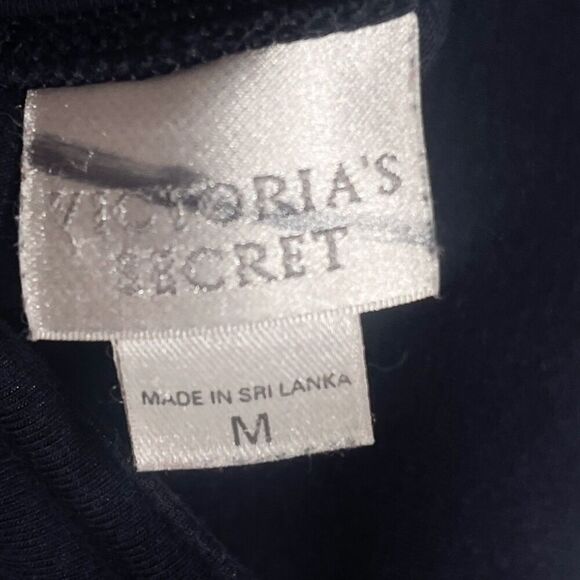 Victoria's Secret Flare Wide Leg Foldover Waist Yoga Pants Leggings Navy Blue - Picture 9 of 9